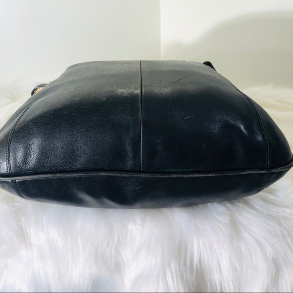 Coach Vintage Black Leather bucket type bag - Picture 6 of 7